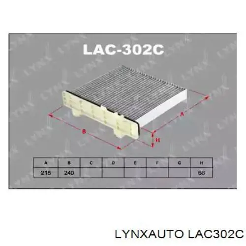 LAC302C Lynxauto filtro de habitáculo