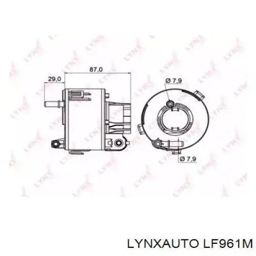 LF961M Lynxauto filtro combustible