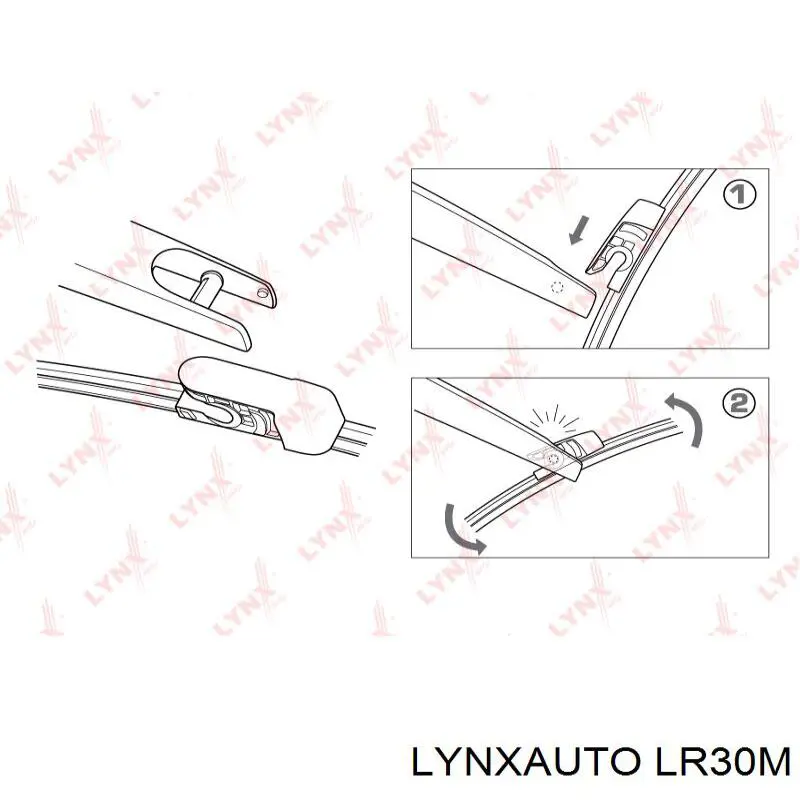 LR30M Lynxauto limpiaparabrisas de luna trasera