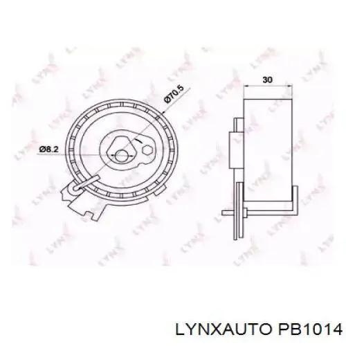 PB1014 Lynxauto tensor, correa dentada