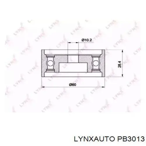 PB3013 Lynxauto rodillo, cadena de distribución