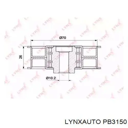 PB3150 Lynxauto rodillo intermedio de correa dentada