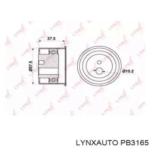 PB3165 Lynxauto rodillo intermedio de correa dentada