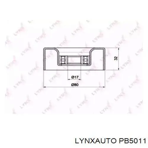 PB5011 Lynxauto rodillo, correa trapecial poli v