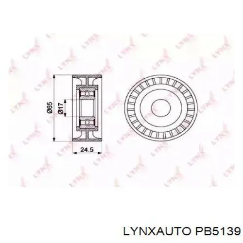 PB5139 Lynxauto rodillo, correa trapecial poli v