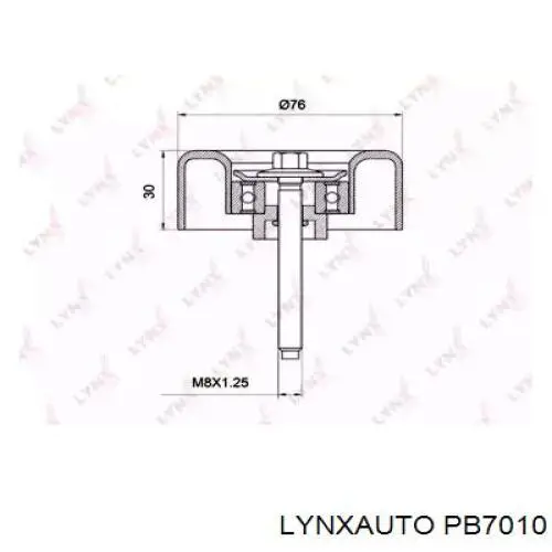 PB7010 Lynxauto polea inversión / guía, correa poli v