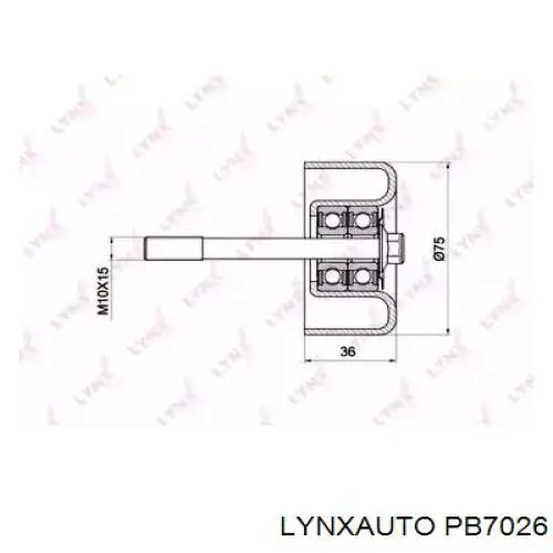 PB7026 Lynxauto polea inversión / guía, correa poli v