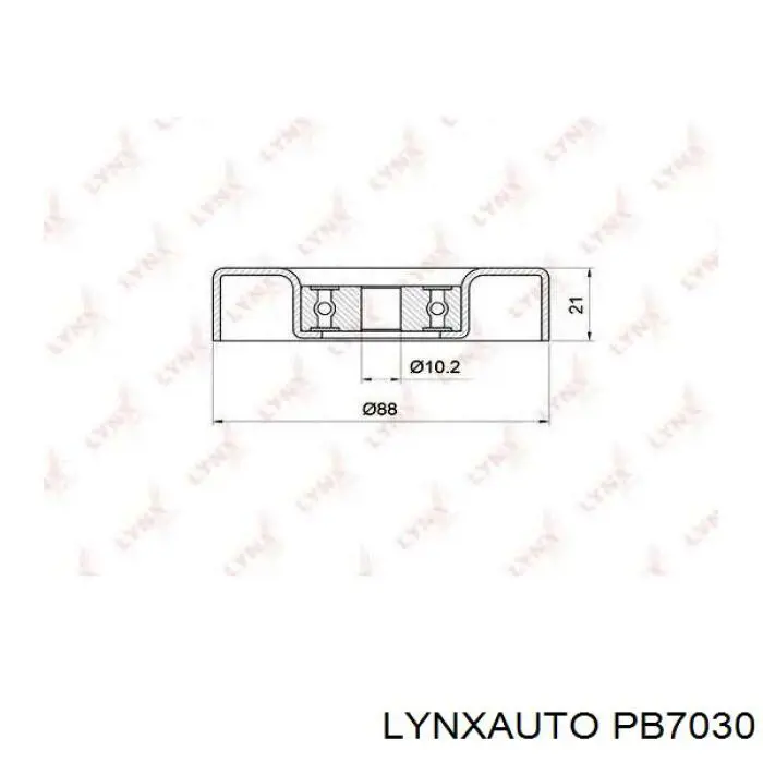 PB7030 Lynxauto polea inversión / guía, correa poli v