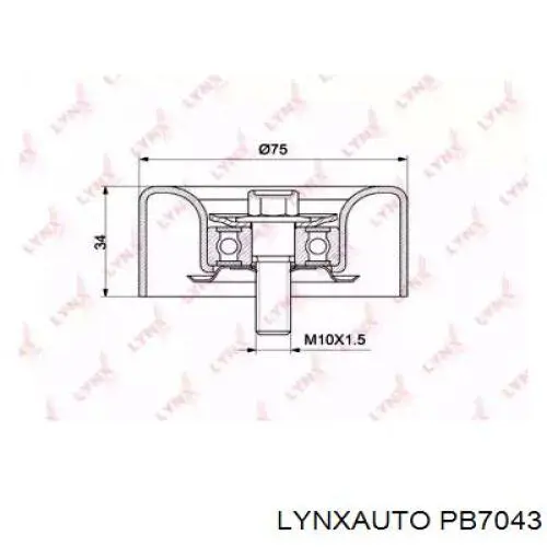 PB7043 Lynxauto polea inversión / guía, correa poli v