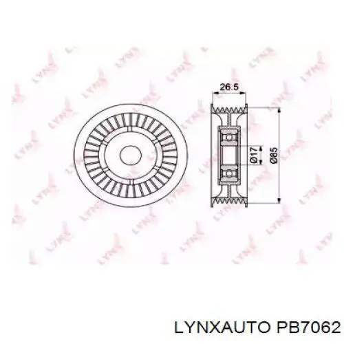 PB7062 Lynxauto polea inversión / guía, correa poli v