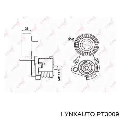 PT3009 Lynxauto tensor de correa, correa poli v