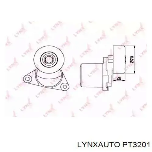 PT3201 Lynxauto tensor de correa, correa poli v