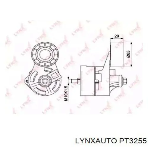 PT3255 Lynxauto tensor de correa, correa poli v