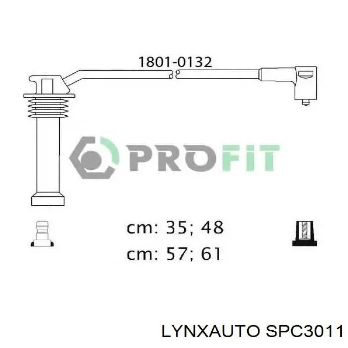 SPC3011 Lynxauto juego de cables de encendido