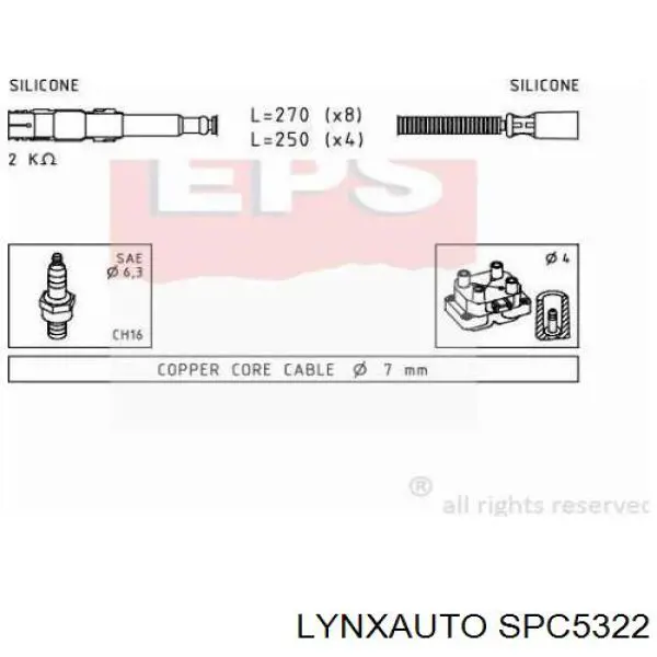 SPC5322 Lynxauto juego de cables de encendido