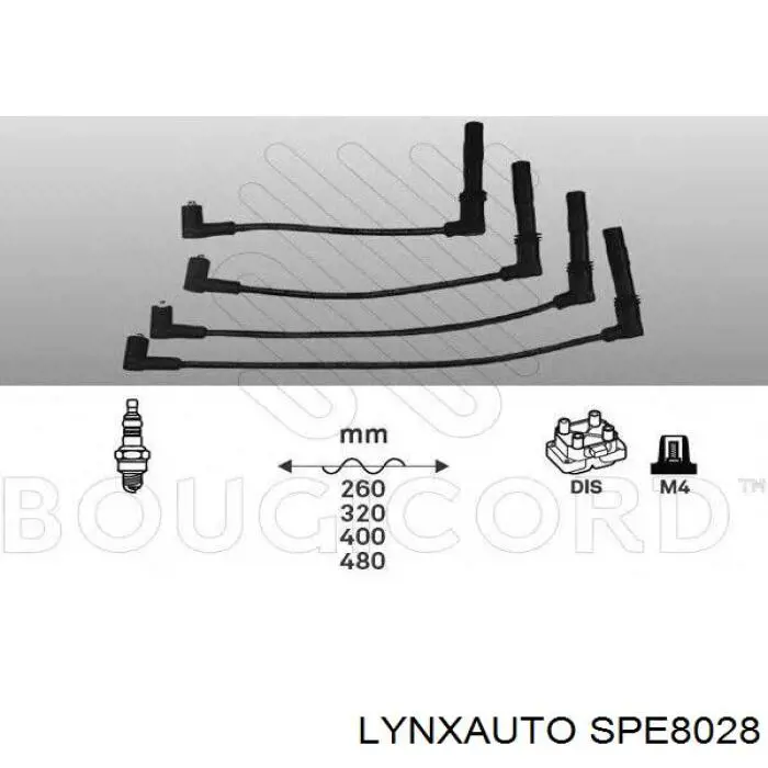 SPE8028 Lynxauto juego de cables de encendido