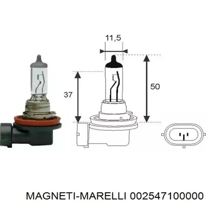 Bombilla halógena Magneti Marelli 002547100000 precio, desde 17,85 USD