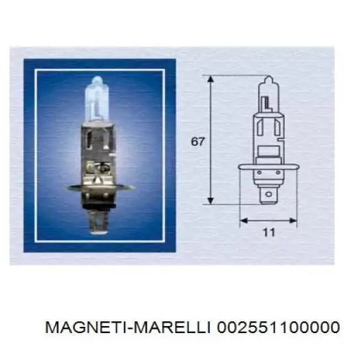 002551100000 Magneti Marelli bombilla halógena