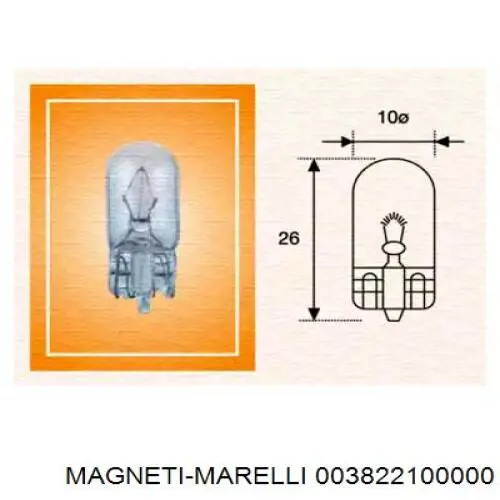 Bombilla de faro Magneti Marelli 003822100000 precio, desde 0,65 EUR