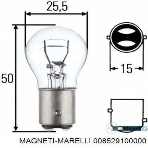 008529100000 Magneti Marelli Bombilla de cruce