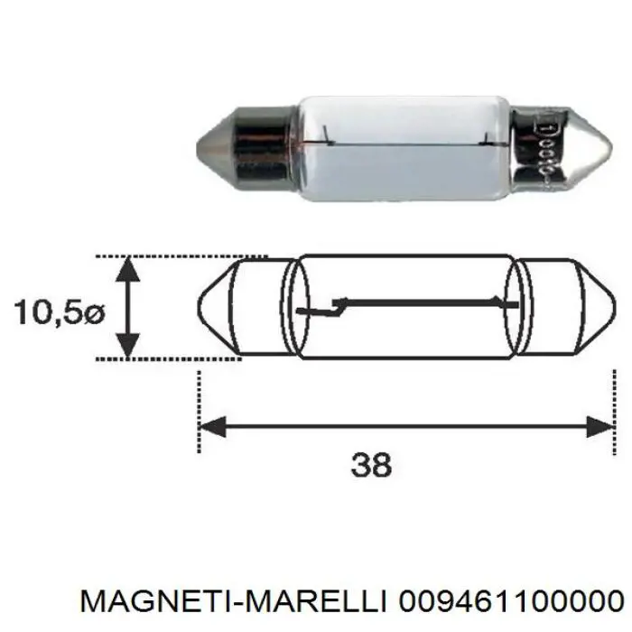 009461100000 Magneti Marelli lámpara, luz interior/cabina