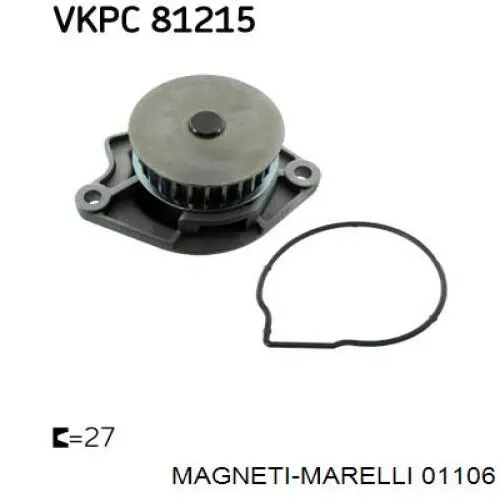 01106 Magneti Marelli piloto de matrícula