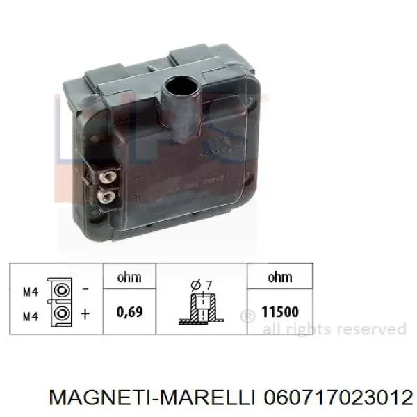 060717023012 Magneti Marelli bobina de encendido