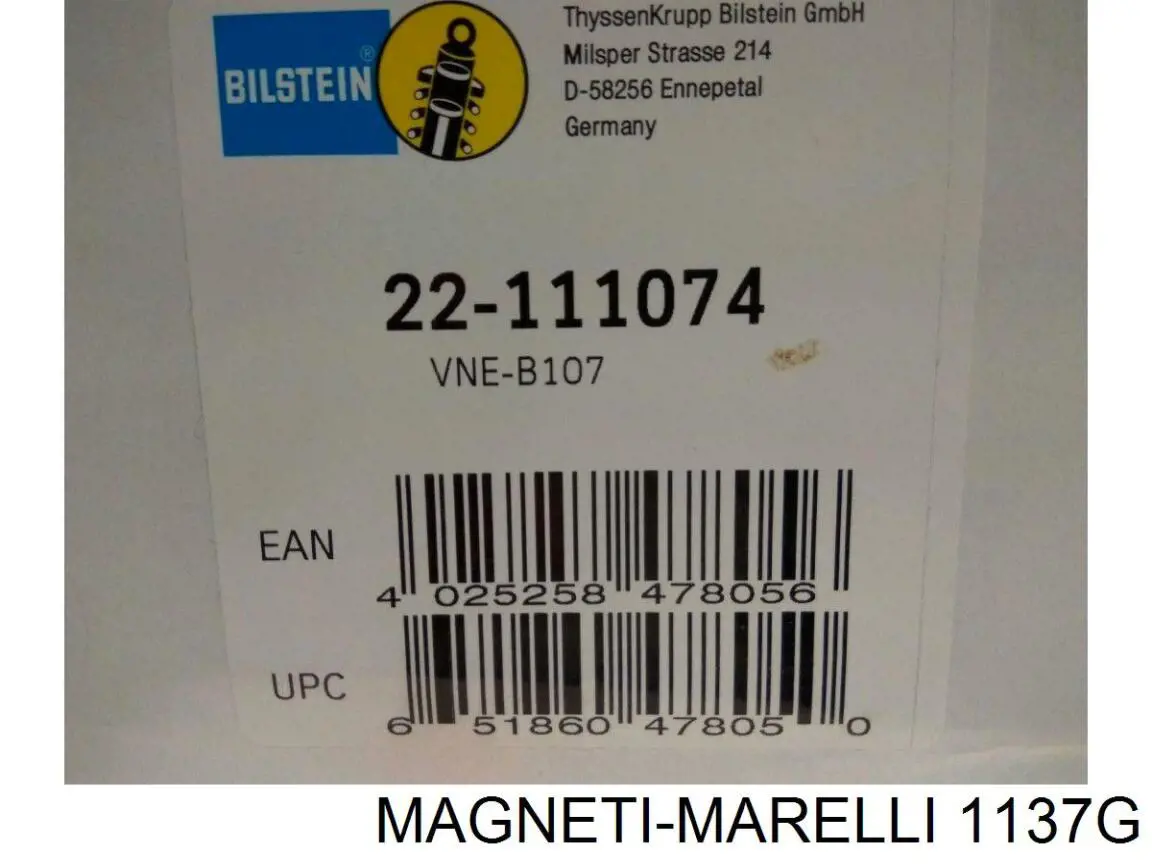 Amortiguador delantero Magneti Marelli 1137G