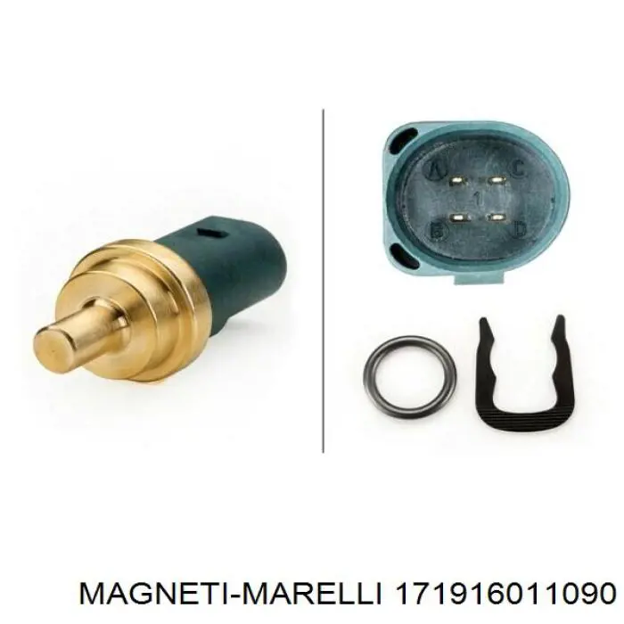 Sensor de temperatura del refrigerante Audi A4 8EC