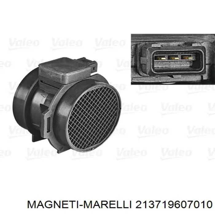 213719607010 Magneti Marelli sensor de flujo de aire/medidor de flujo (flujo de aire masibo)