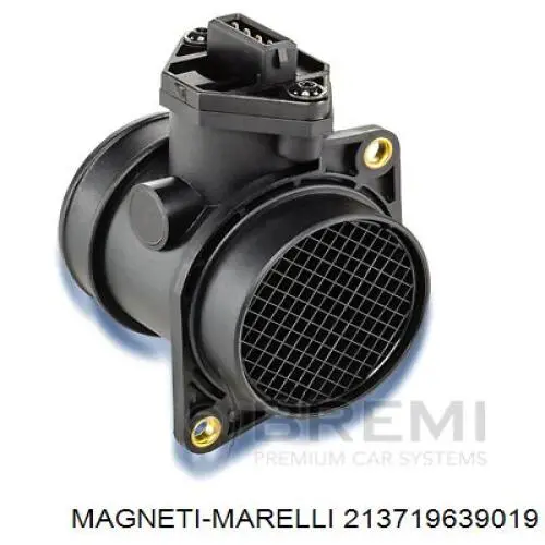 213719639019 Magneti Marelli sensor de flujo de aire/medidor de flujo (flujo de aire masibo)