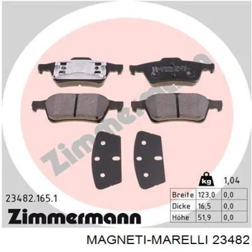 23482 Magneti Marelli termostato, refrigerante