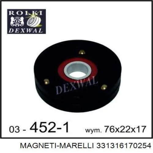 Comprar 331316170254 Magneti Marelli Polea tensora, correa poli V