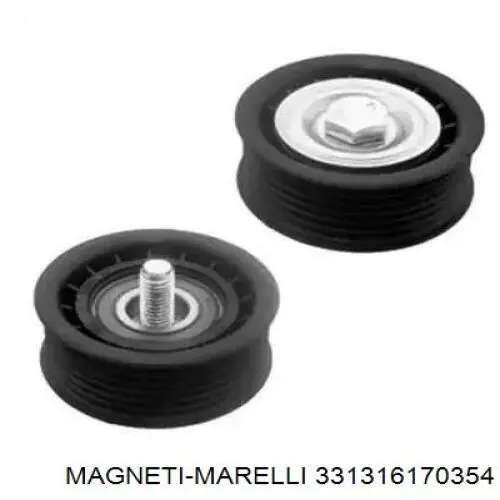 331316170354 Magneti Marelli polea inversión / guía, correa poli v