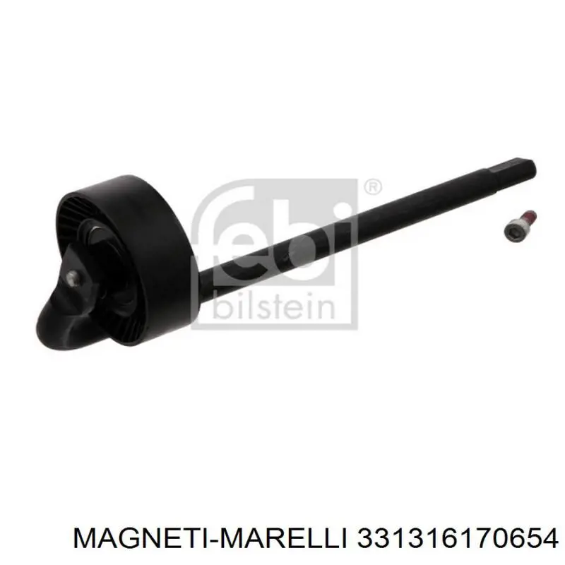 331316170654 Magneti Marelli rodillo, correa trapecial poli v