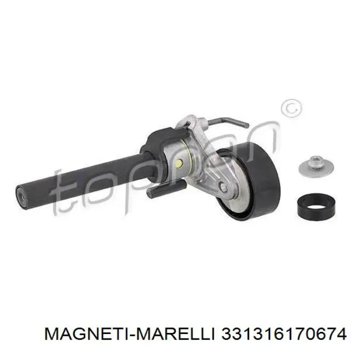 331316170674 Magneti Marelli rodillo, correa trapecial poli v