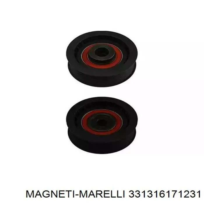 331316171231 Magneti Marelli polea inversión / guía, correa poli v