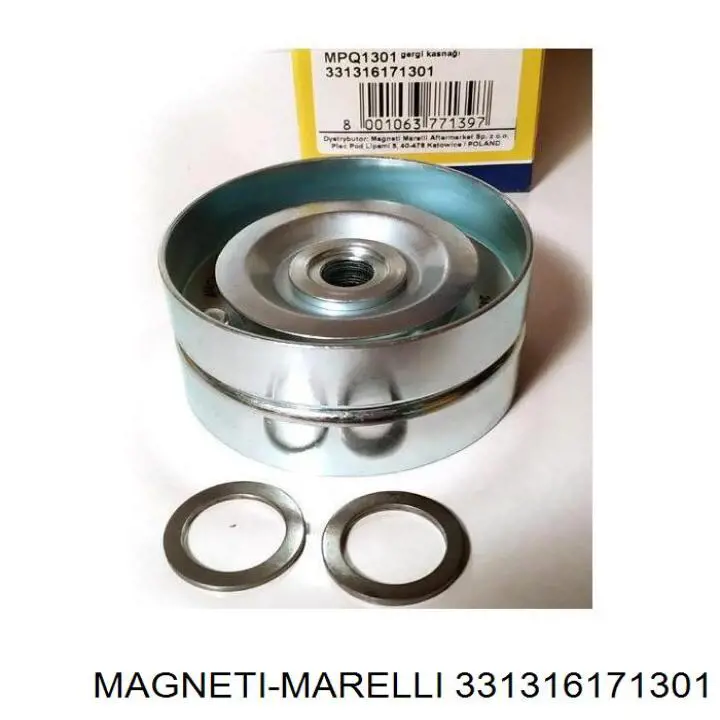 Polea tensora correa poli V 331316171301 Magneti Marelli