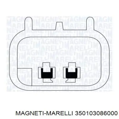 350103086000 Magneti Marelli mecanismo de elevalunas, puerta delantera izquierda