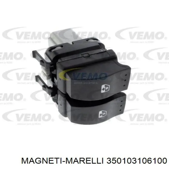 350103106100 Magneti Marelli mecanismo de elevalunas, puerta trasera izquierda