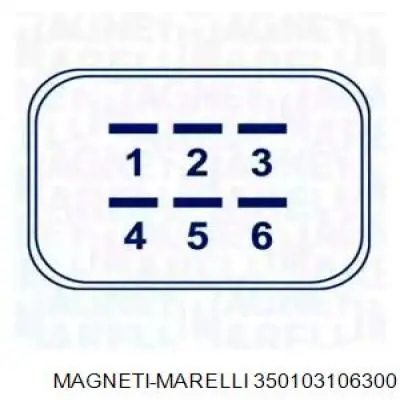 350103106300 Magneti Marelli mecanismo de elevalunas, puerta delantera izquierda