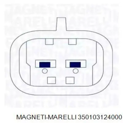 350103124000 Magneti Marelli mecanismo de elevalunas, puerta delantera derecha