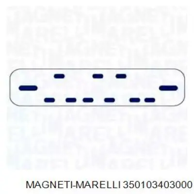 350103403000 Magneti Marelli mecanismo de elevalunas, puerta delantera izquierda