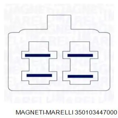 350103447000 Magneti Marelli mecanismo de elevalunas, puerta delantera izquierda