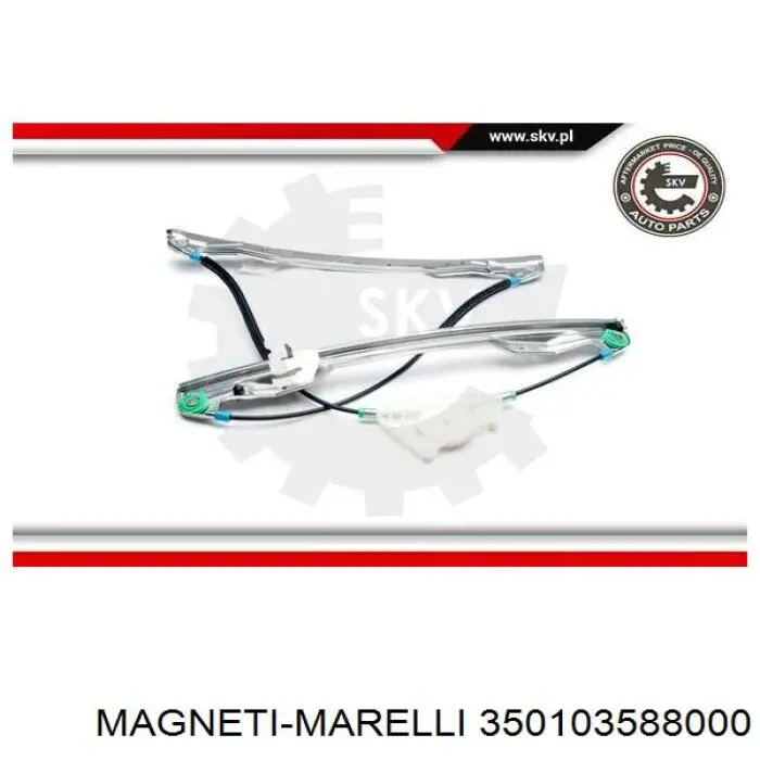 350103588000 Magneti Marelli mecanismo de elevalunas, puerta delantera derecha