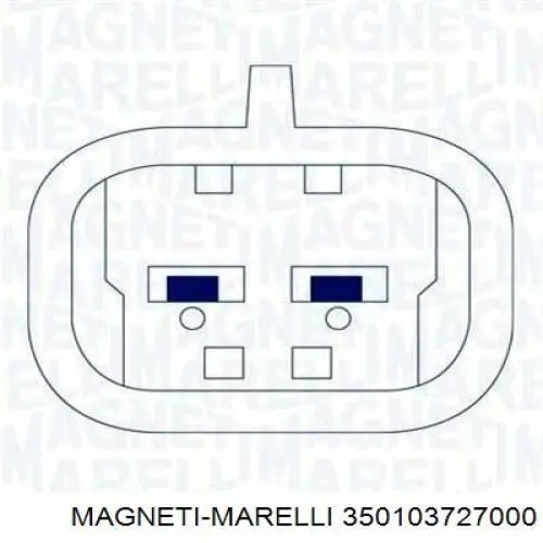 350103727000 Magneti Marelli mecanismo de elevalunas, puerta delantera izquierda