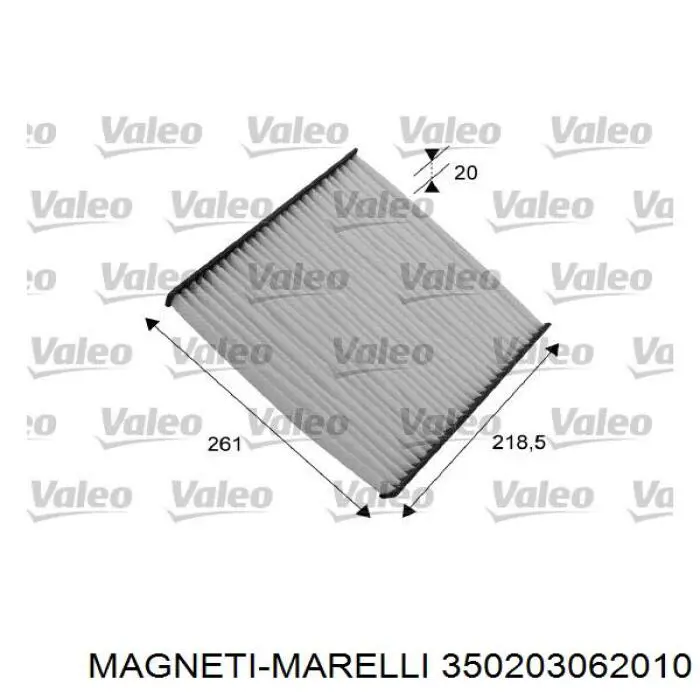 350203062010 Magneti Marelli filtro de habitáculo