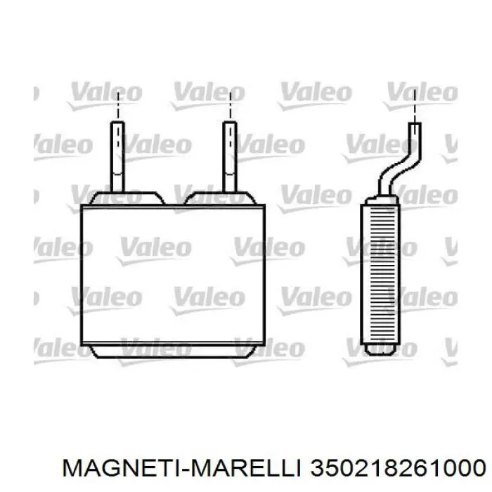Radiador de calefacción Opel Corsa 73, 78, 79