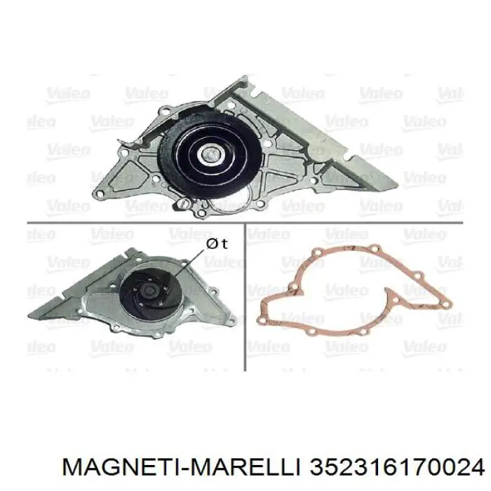 352316170024 Magneti Marelli bomba de agua