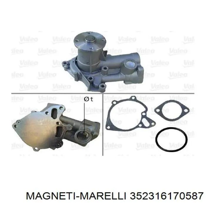 352316170587 Magneti Marelli bomba de agua